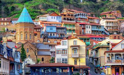 Tbilisi consists of an intriguing mix of historical architecture. Courtesy iStockphoto