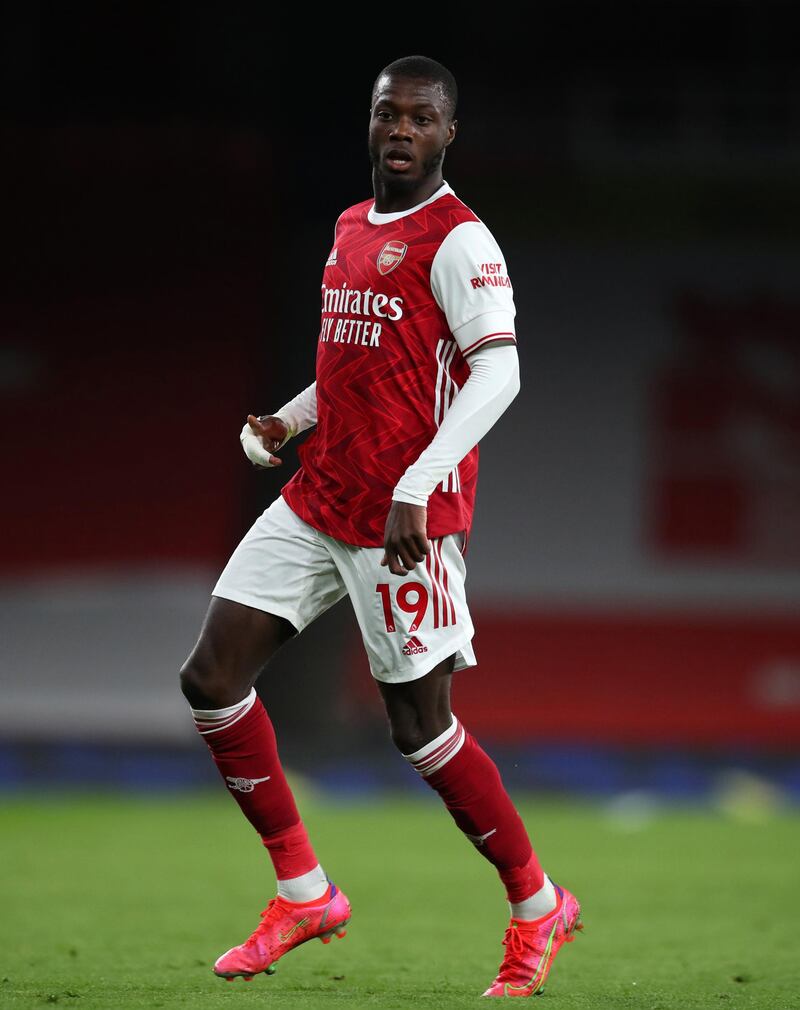 SUBS: Nicolas Pepe – (On for Bellerin 68’) 6: Nearly scored minutes after coming on but saw header saved by Areola. Getty