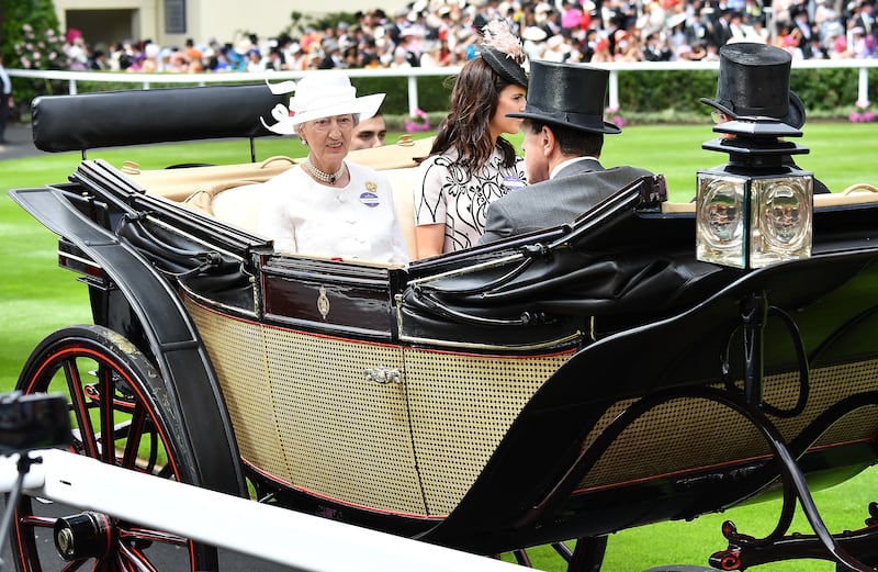 Lady Susan arrives in the royal procession of Royal Ascot in 2018. Getty Images