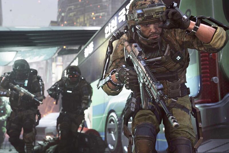 A scene from the video game Call of Duty: Advanced Warfare. Activision / AP Photo