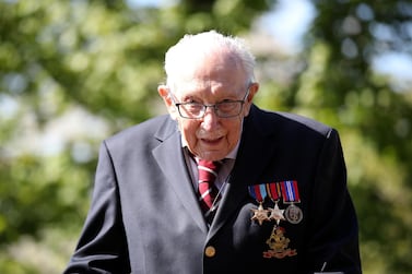 Retired British Army Captain Sir Tom Moore, 100. Reuters