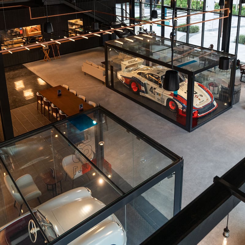 The Emirati-owned concept is part-car museum part-restaurant.