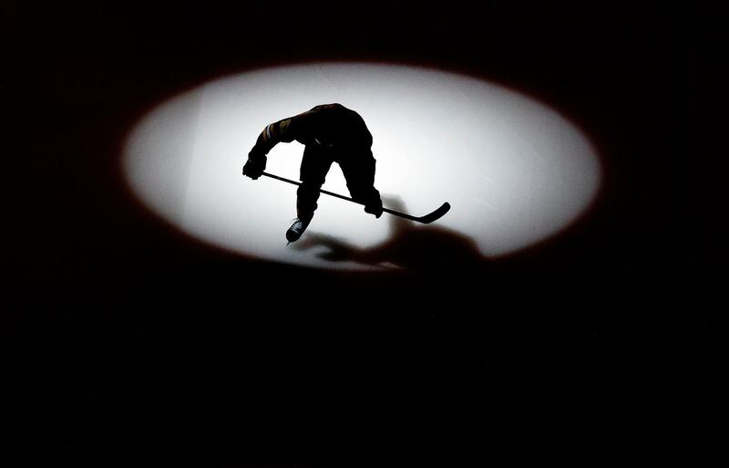 A Boston Bruins player takes the ice ahead of their game against the NHL match against Montreal Canadiens at TD Garden on Thursday, February 13. USA TODAY Sports