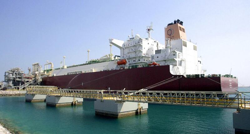 Qatar’s exports are mainly liquefied natural gas and other hydrocarbon commodities, the prices of which have fallen sharply since last year. Above, an LNG carrier docked at Ras Laffan port near Doha. Maneesh Bakshi / AP Photos