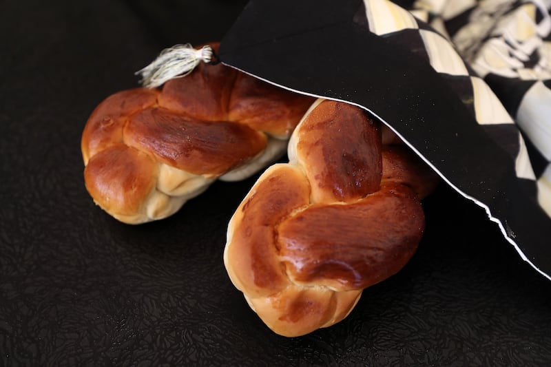 Challah bread, which is eaten during Shabbat. 