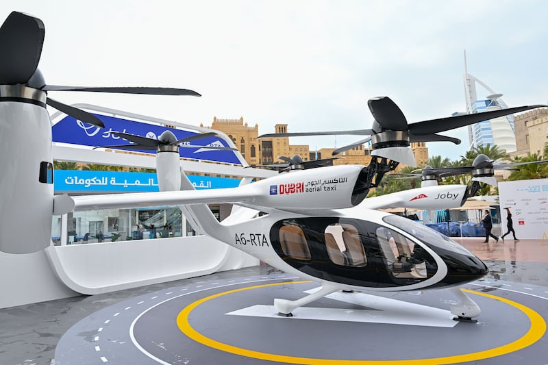 The Joby Aviation aircraft will cut the journey from Dubai Airport to Palm Jumeirah from 45 minutes to 10 minutes. Dubai Media Office