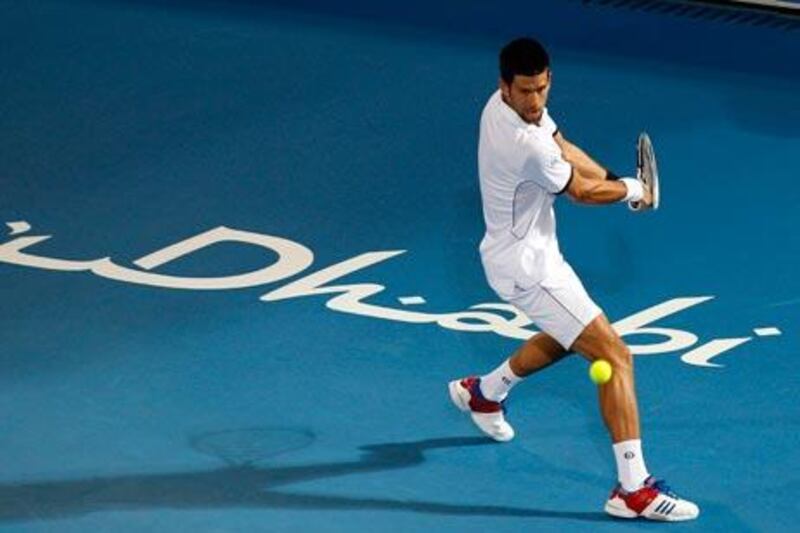 Novak Djokovic, who won the Mubadala World Tennis Championship on the last day of 2011, is going for a fourth straight win at the Dubai Tennis Championships.