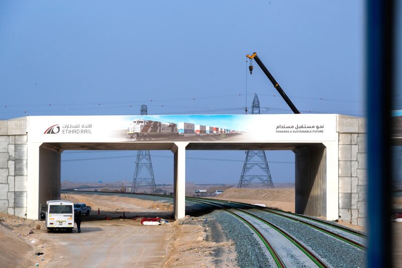 One day soon passenger services will run along this line. Victor Besa / The National