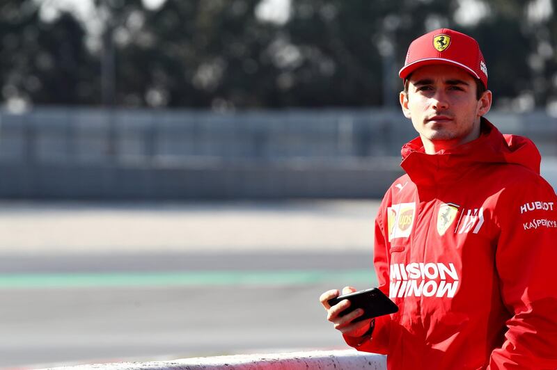 MONTMELO, SPAIN - MARCH 01: Charles Leclerc of Monaco and Ferrari looks on from the pitwall during day four of F1 Winter Testing at Circuit de Catalunya on March 01, 2019 in Montmelo, Spain. (Photo by Mark Thompson/Getty Images)