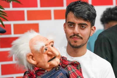 Emirati comedian Abdallah Alansari uses puppets and ventriloquism in his show. Photo: Abdallah Alansari / Facebook
