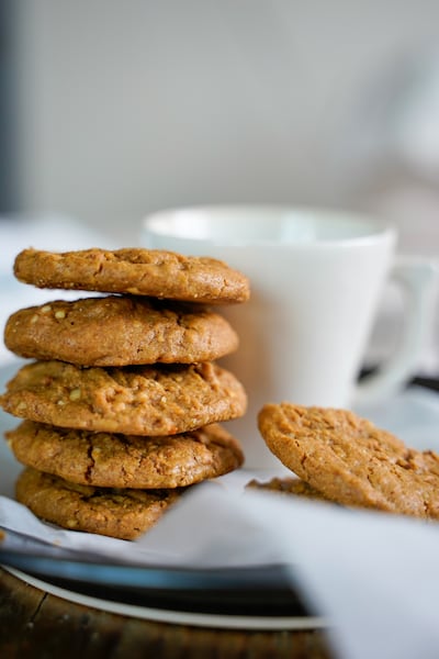 Three-ingredient peanut butter cookies. Photo: Scott Price
