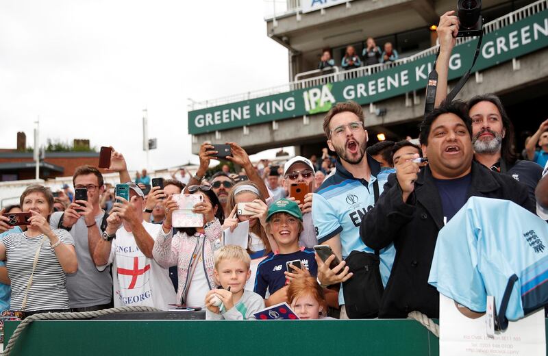 England celebrate winning the Cricket World Cup. The Oval, London, Britain. England fans during the celebrations. Reuters