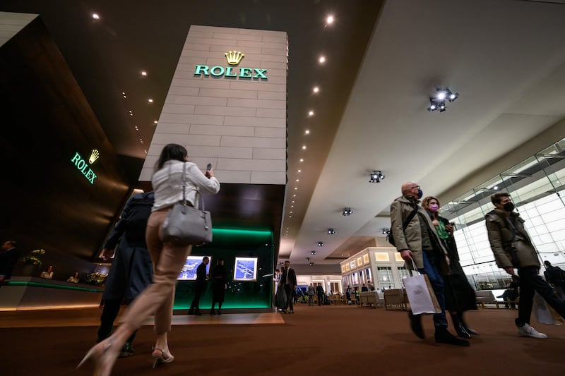 Luxury brands like Rolex have led the way in timepiece investing in recent years. AFP