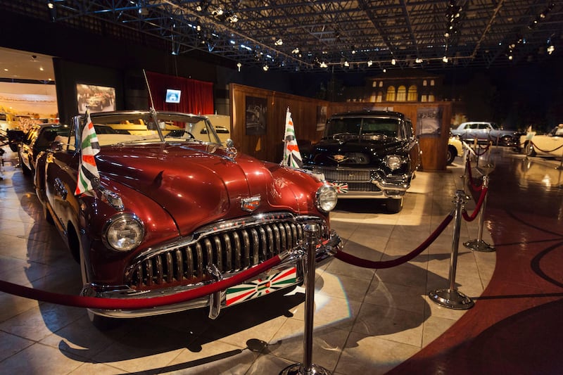 The Royal limousines of King Hussein on display in the Royal Automoblie Museum in Amman, Jordan. Alamy