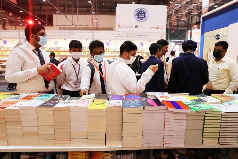 The first day of the Sharjah International Book Fair, at Expo Centre. Pawan Singh / The National   