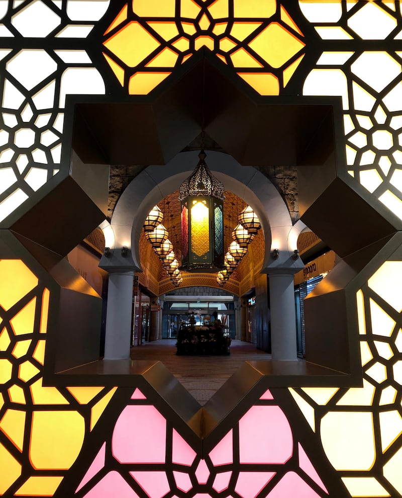 Dubai, United Arab Emirates - Reporter: N/A. News. Ramadan decorations in Ibn Battuta mall. Sunday, April 18th, 2021. Dubai. Chris Whiteoak / The National