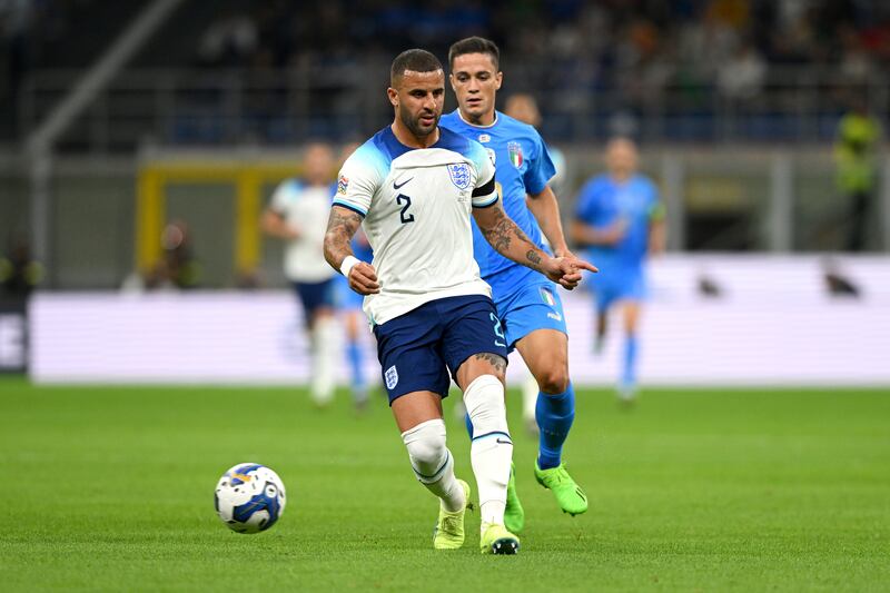 Kyle Walker - 5. Made a great header to clear Dimarco’s free-kick delivery but then let Raspadori go inside him far too easily for the only goal of the game. Getty
