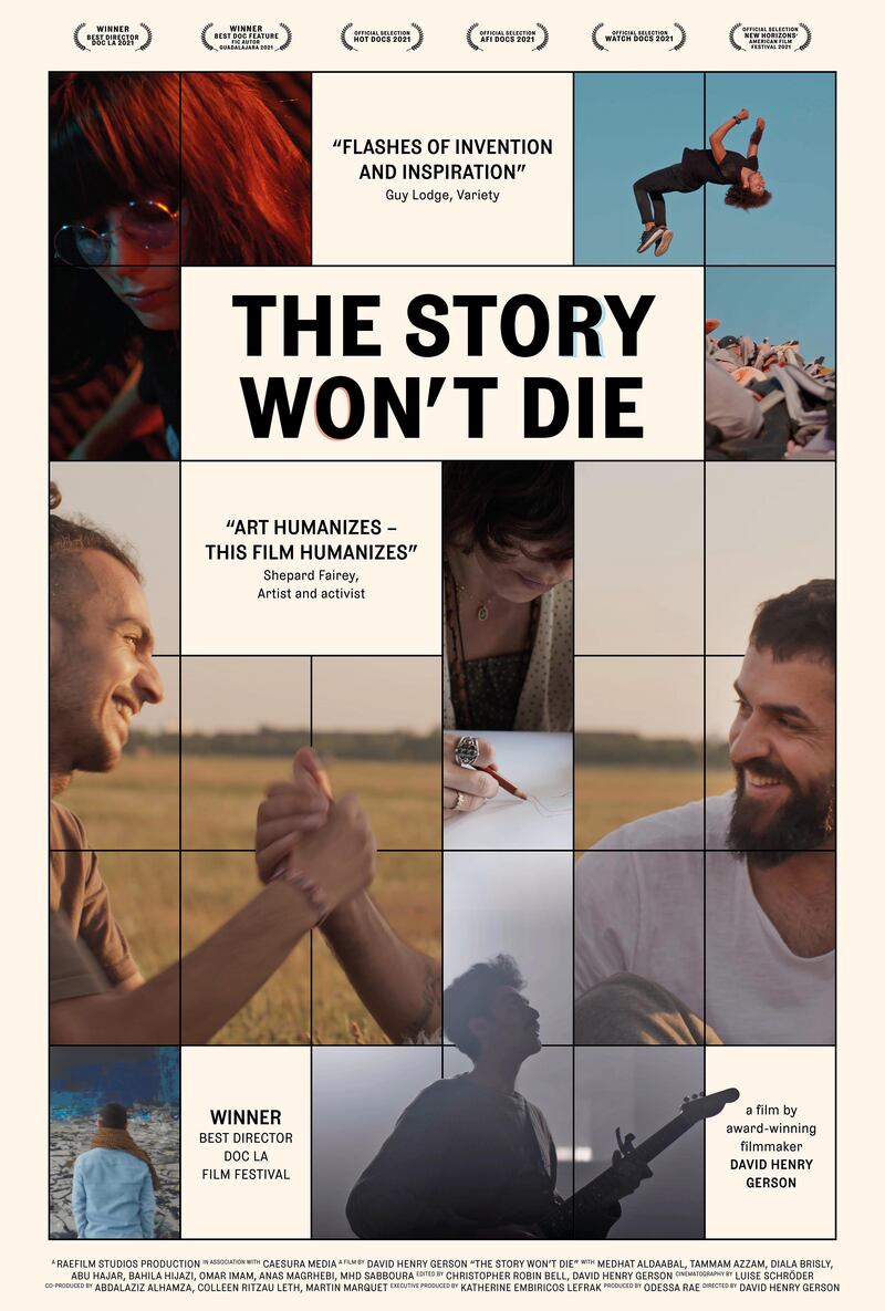 The poster of 'The Story Won't Die'. 