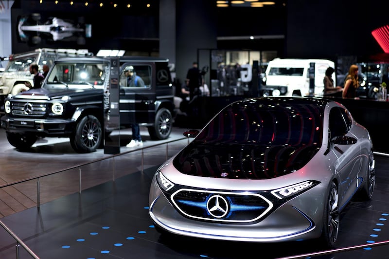 The Mercedes-Benz Concept EQA electric vehicle. Bloomberg