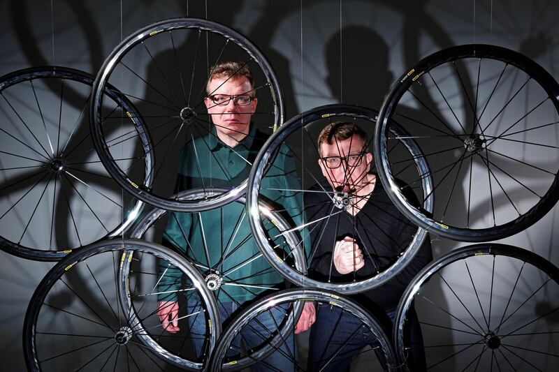 Craig and Charlie Reid, The Proclaimers. Seen here in studio shoot in Leith in 2018. Edinburgh, Scotland, UK  Edinburgh, Scotland UK 08/05/2018
© COPYRIGHT PHOTO BY MURDO MACLEOD
Tel + 44 131 669 9659
Mobile +44 7831 504 531
Email:  m@murdophoto.com
A22G5C