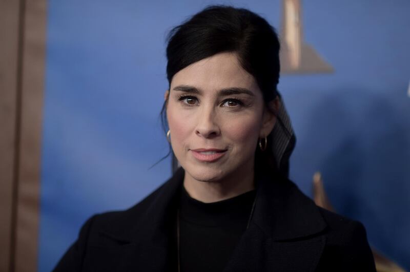 Stand-up comedian Sarah Silverman also attends the LA event. AP