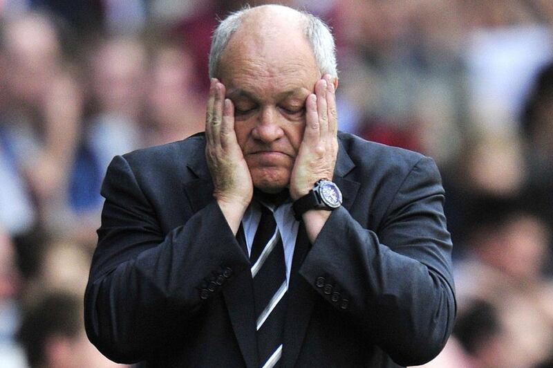 Martin Jol was sacked on Sunday after five straight losses with Fulham and a descent into relegation territory. Glyn Kirk / AFP