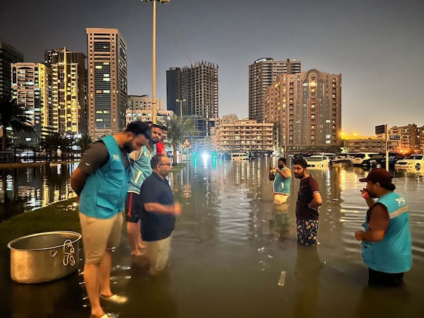 Residents of the UAE rallied together to help people reeling from the aftermath of the country's worst storm on record. Photo: Volunteer handouts
