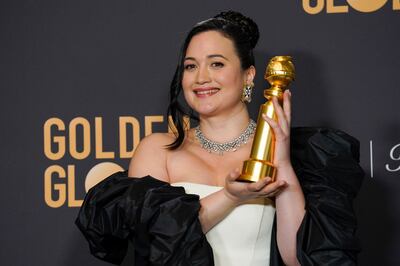 Lily Gladstone, 37, has become the first indigenous person to win Best Actress at the Golden Globes. AP