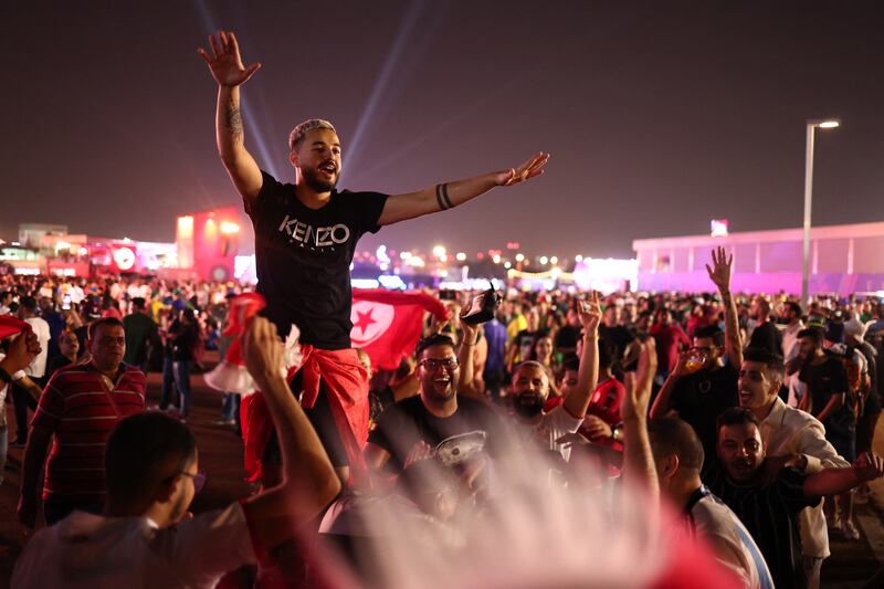 Fans at the opening of the Fifa fan festival. Reuters
