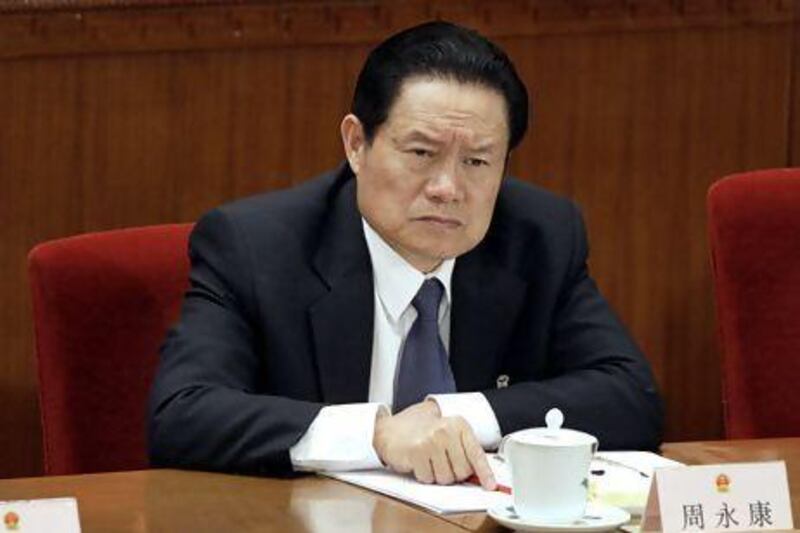 Zhou Yongkang, above, was described by US diplomatic cables as controlling China's oil monopoly. Nelson Ching / Bloomberg News