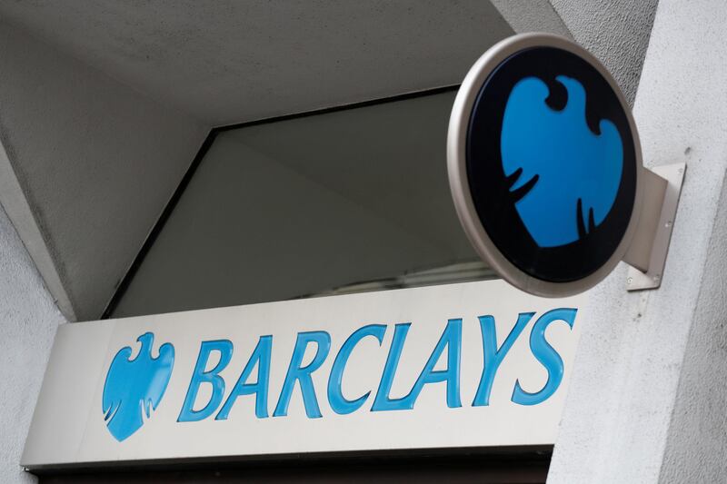 FILE PICTURE - A Barclays sign is seen outside a branch of the bank in London, Britain, February 23, 2017.   REUTERS/Stefan Wermuth