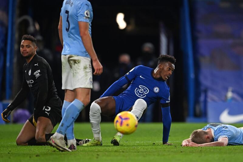 SUBS: Callum Hudson-Odoi (Ziyech, 64’), 6 - Busted a gut to get on the end of a low Mason Mount cross to slot home for 3-1. AFP