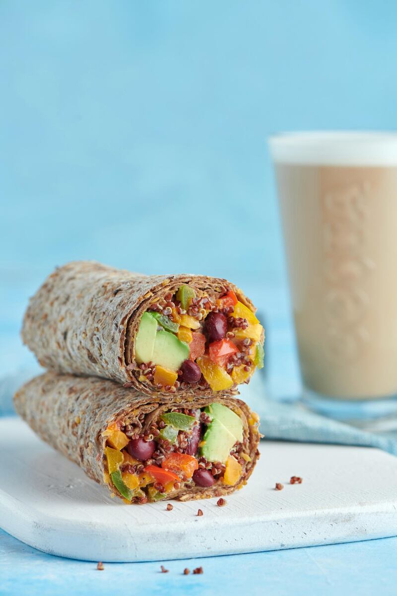 420 calories: Vegan burrito from Costa's healthy 4u range