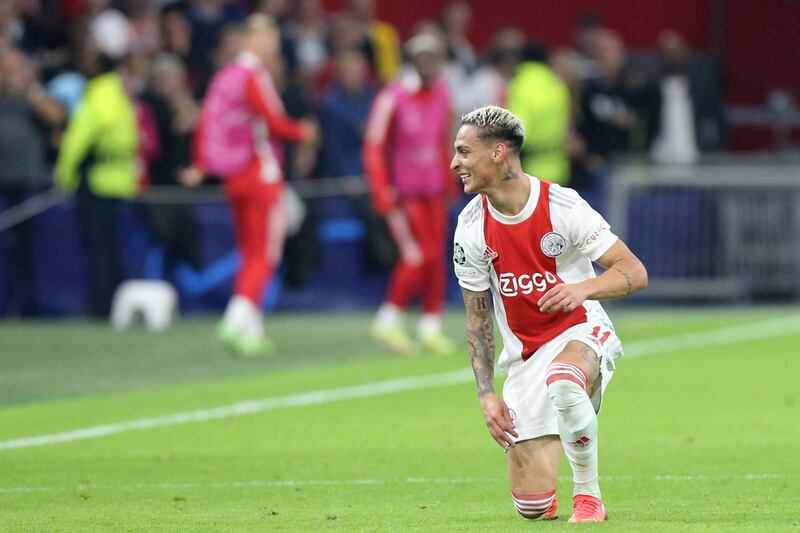 RM Antony (Ajax) - The Brazilian is thoroughly enjoying his second season in the Champions League, galvanising free-scoring Ajax to the top of their group. Almost unplayable in the breathtaking 4-0 thrashing of Borussia Dortmund, he capped his star turn with the third goal. AFP