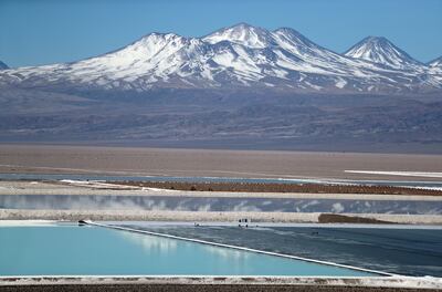 A lithium mine on the Atacama salt flat in Chile. Battery producers want to be part of lithium extraction to ensure supply, said Economy Minister Nicolas Grau. Reuters