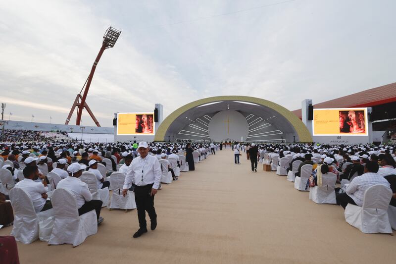 The main stage at Bahrain National Stadium. Hamad I Mohammed / Reuters