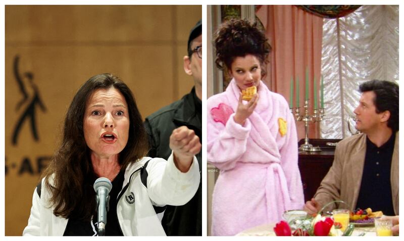 Fran Drescher became the union's president in September 2021; the activist actress rose to fame in '90s sitcom The Nanny. Photos: Reuters / CBS