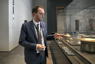 Abu Dhabi, United Arab Emirates - Manuel Rabate, director of Louvre talks about the new pieces on display at the Louvre Abu Dhabi on November 1, 2018. (Khushnum Bhandari/ The National)

