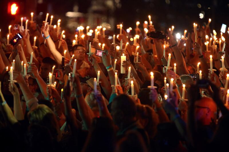 It was the first time that people were charged to attend the night-time vigil, which ran from last night until the morning. Pulfer Focht / Reuters