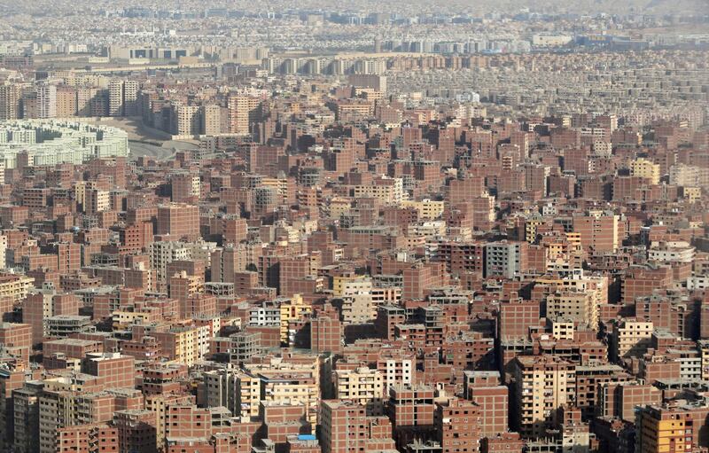 A densely populated area of Cairo, Egypt, is seen from a plane. Reuters
