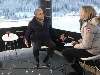Arif Naqvi was a regular at World Economic Forum meetings in Davos. Bloomberg
