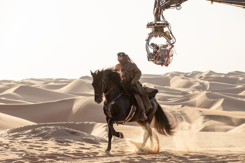 Tom Cruise on the film's set in Abu Dhabi. Photo: Abu Dhabi Film Commission