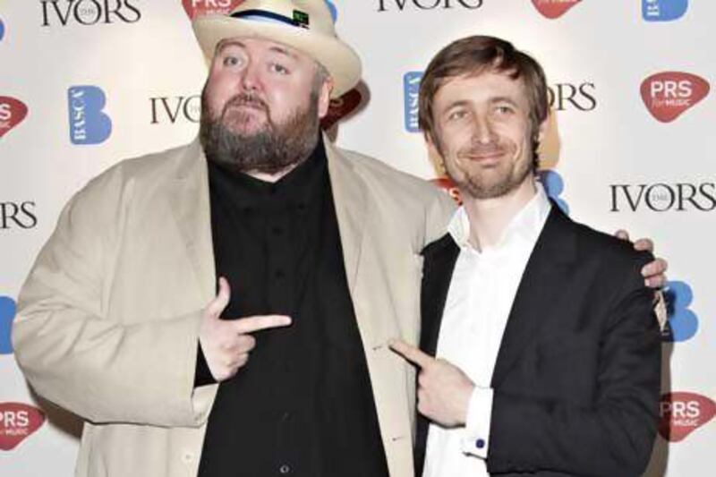 Wcaption: Thomas Walsh, left, and Neil Hannon of The Duckworth Lewis Method. Dave M Benett / Getty Images