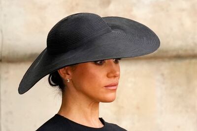 Meghan, Duchess of Sussex, during the funeral of Queen Elizabeth II. Getty Images 