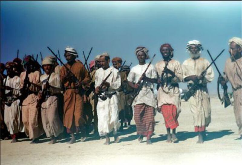 Tribesmen in the UAE, and the region, found their lives changing fast with the advent of oil exploration and development. In 1927, the Baba Gurgur field was named as the largest in the world. Courtesy of The National Archives.  