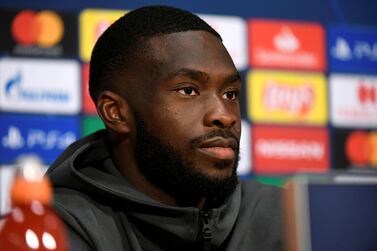 Fikayo Tomori attends a press conference ahead of Chelsea's Champions League match against Ajax. Reuters