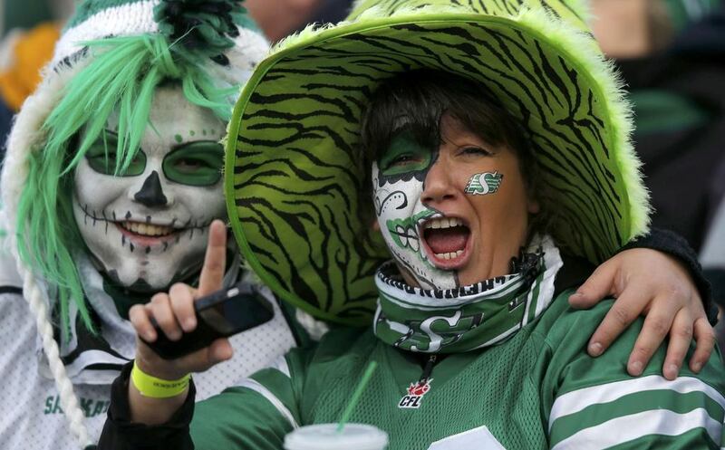 Roughriders fans are shown in the stands prior to start of 101st Grey Cup. Todd Korol / Reuters