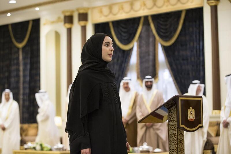 Shamma Al Mazrui said women’s rights were part of the nation’s foundations and the conference was solid evidence of their intent and success in that matter. Ryan Carter / Crown Prince Court – Abu Dhabi