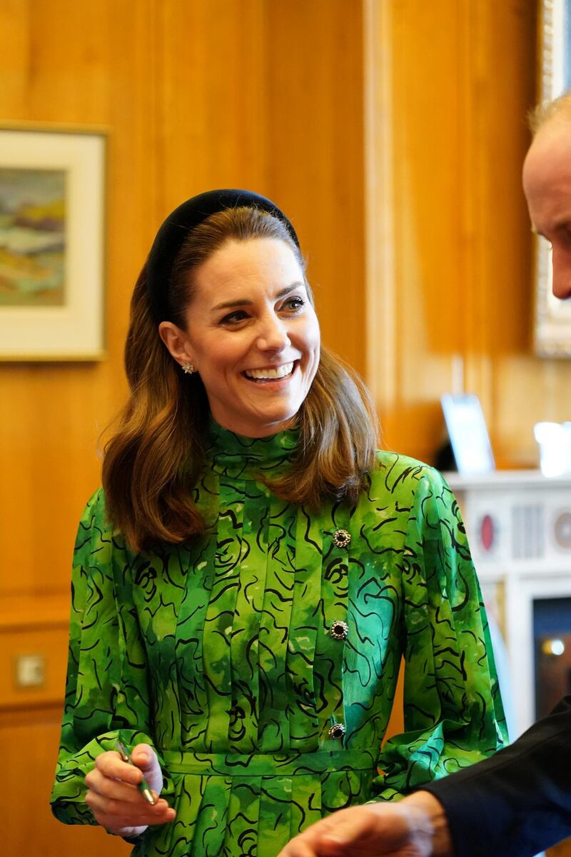 The Duchess of Cambridge made very green wardrobe choices to arrive in Ireland. Reuters