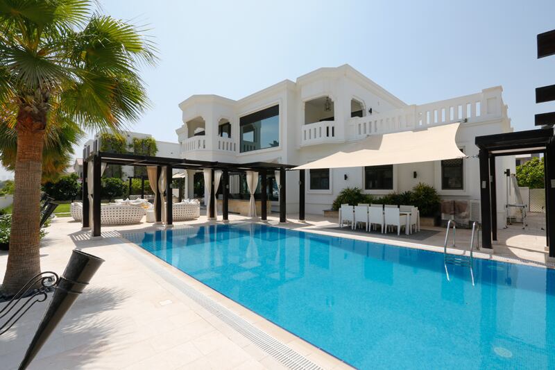 An Arabic-style villa in Palm Jumeirah. Dubai is recording a sharp increase in the sale of homes valued at more than $10 million. Photo: Engel and Voelkers